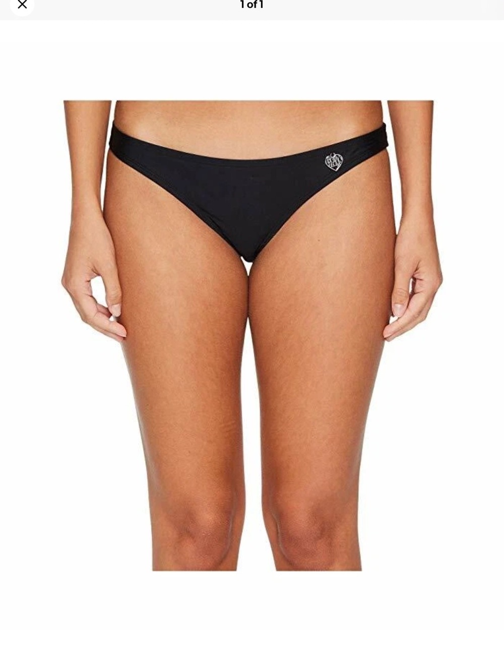 Body Glove Smoothies Basic Solid Black Bikini Bottom.